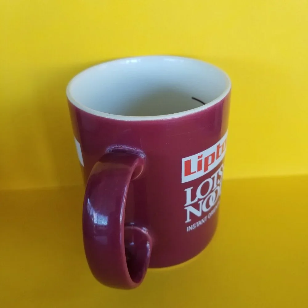 Vintage Lipton Lots-A-Noodles Instant Oriental Noodle Soup Ceramic Mug - Picture 5 of 11